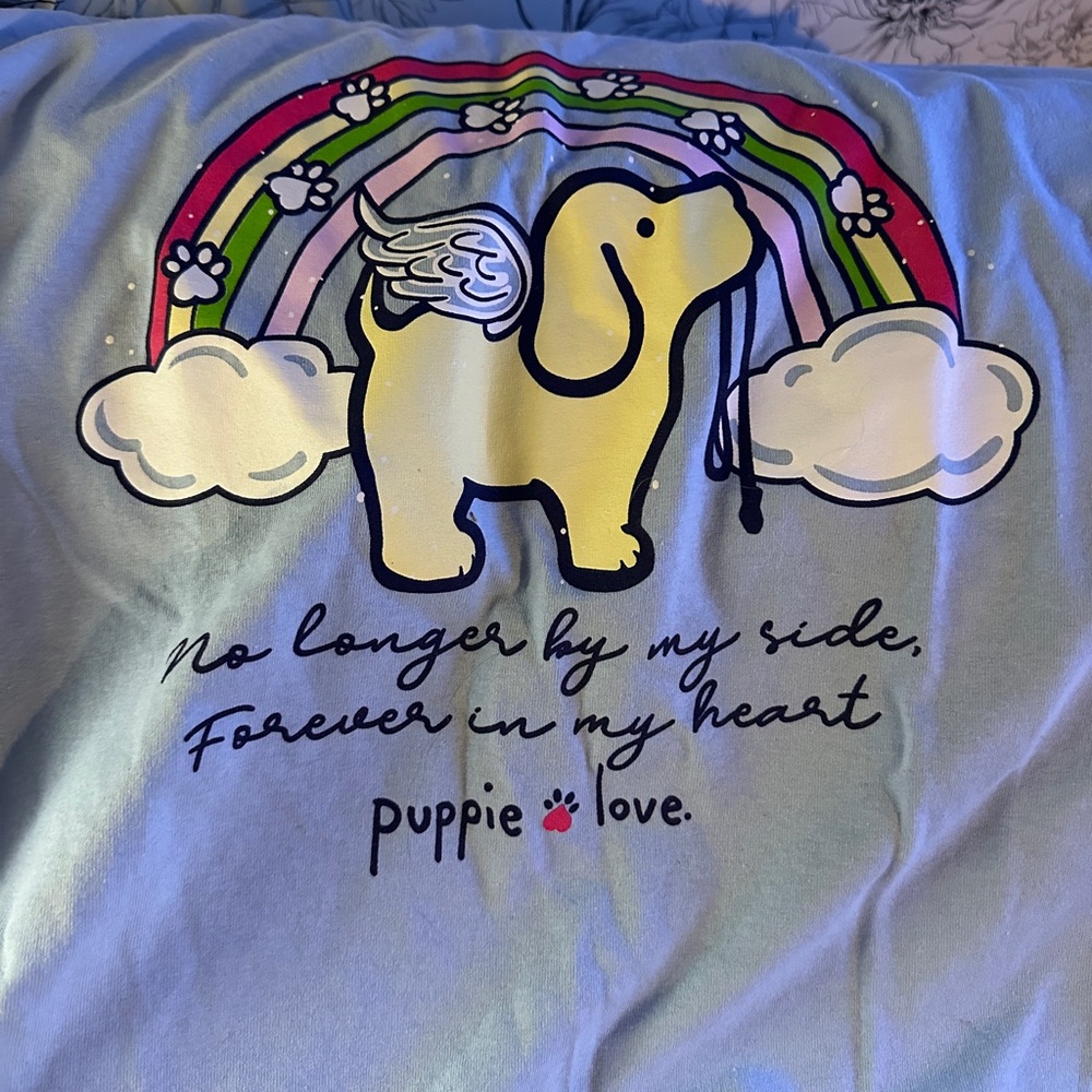 Large Puppie Love T Shirt for pet memory